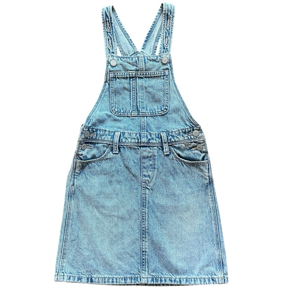 Girls Old navy skirtall denim blue dress Size M 8. Light Denim Blue. Denim Dress
